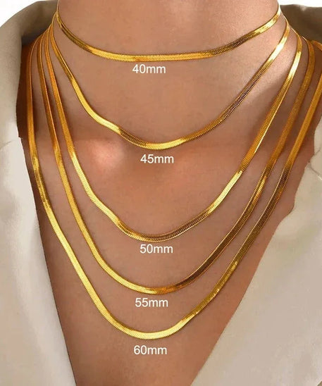 Collier ARGENT FEMME "GOLD SNAKE"