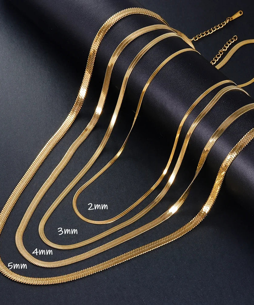 Collier ARGENT FEMME "GOLD SNAKE"