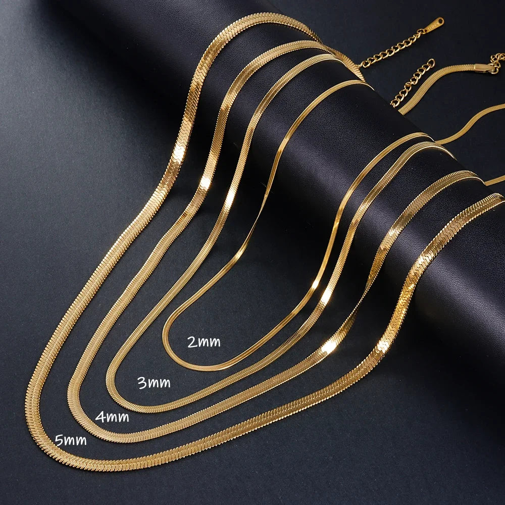 Collier ARGENT FEMME "GOLD SNAKE"