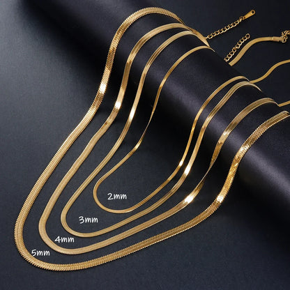 Collier ARGENT FEMME "GOLD SNAKE"