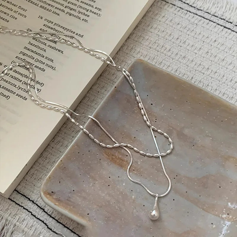 Collier ARGENT FEMME avec pendentif discret