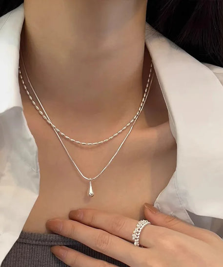 Collier ARGENT FEMME avec pendentif discret