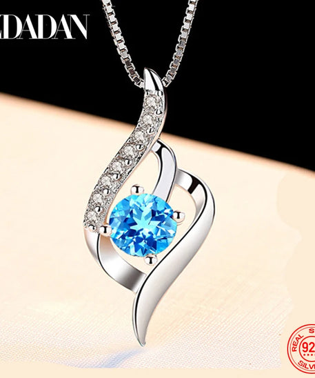 Collier ARGENT Femme "BLUE EYE"