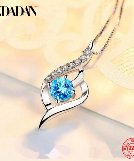 Collier ARGENT Femme "BLUE EYE"