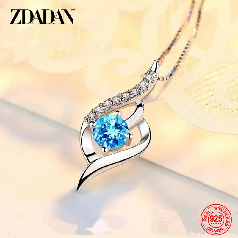 Collier ARGENT Femme "BLUE EYE"