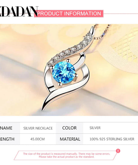 Collier ARGENT Femme "BLUE EYE"
