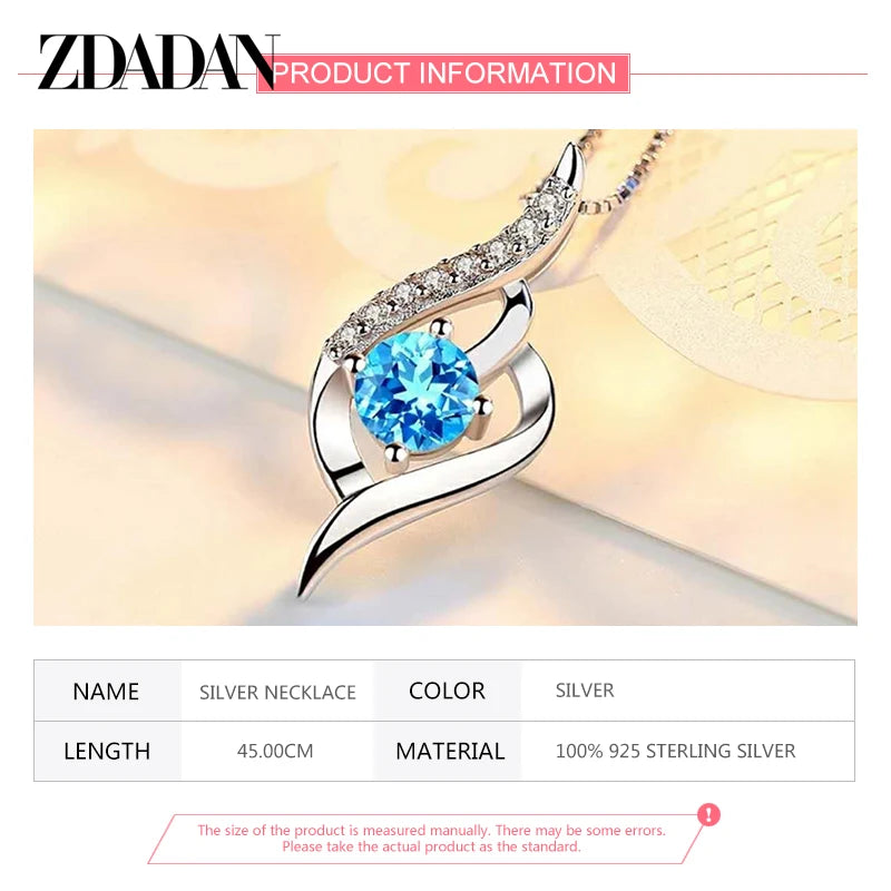 Collier ARGENT Femme "BLUE EYE"