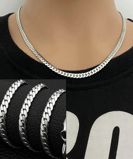 Collier ARGENT Femme "CUBANISTA"
