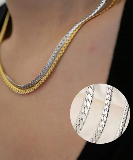 Collier ARGENT Femme "CUBANISTA"