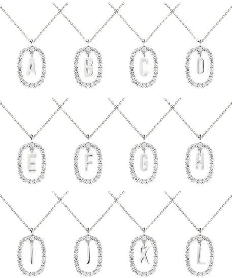 Collier ARGENT Femme "LETTERS"