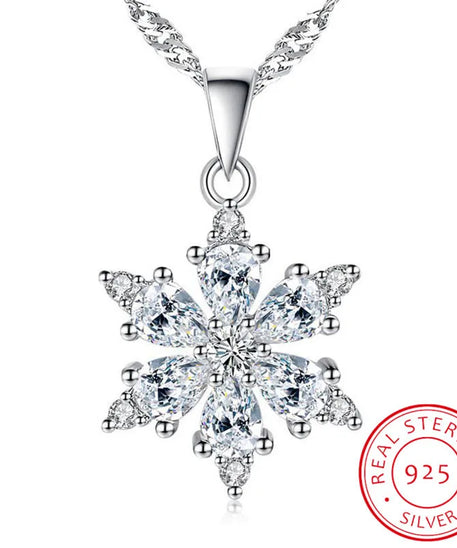 Collier ARGENT Femme "SNOW"
