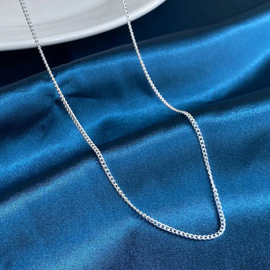 Collier ARGENT Femme en maillons FINS