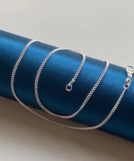 Collier ARGENT Femme en maillons FINS