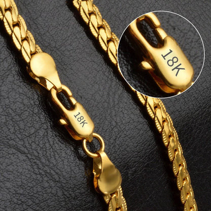 Collier ARGENT Homme 8/18/20/24 Pouces