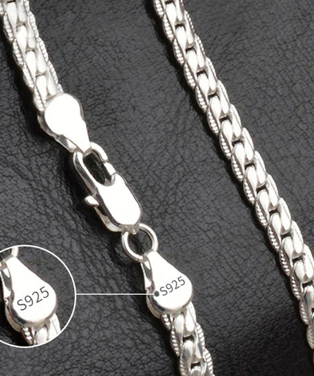 Collier ARGENT Homme 8/18/20/24 Pouces