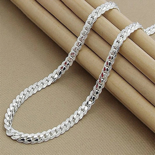 Collier ARGENT femme à GROS MAILLONS