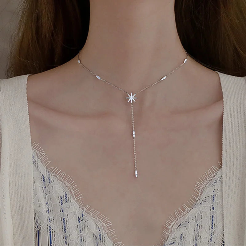 Collier Argent femme "GALAXY"