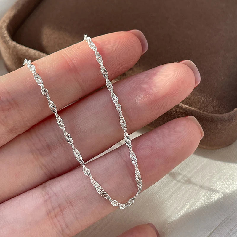 Collier Femme ARGENT "WATER WAVE"