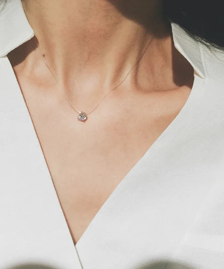 Collier femme ARGENT S925 "ZIRCON"