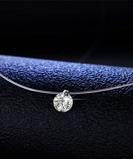 Collier femme ARGENT S925 "ZIRCON"