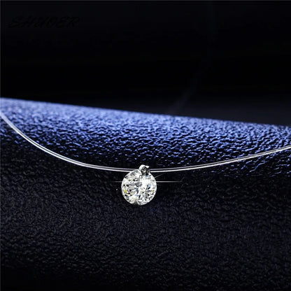 Collier femme ARGENT S925 "ZIRCON"