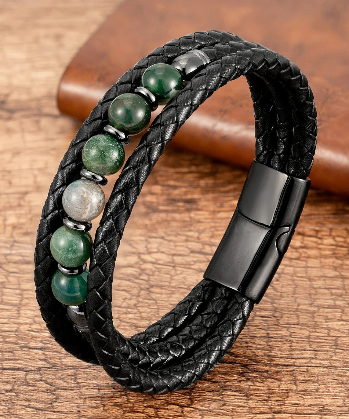 Bracelet cuir homme "TRENDY"