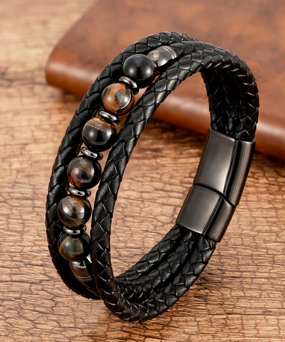 Bracelet cuir homme "TRENDY"