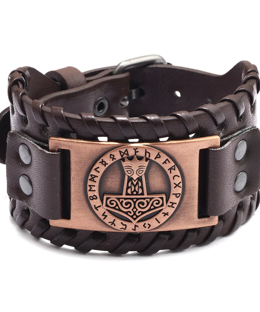Bracelet cuir homme "RAGNAR"