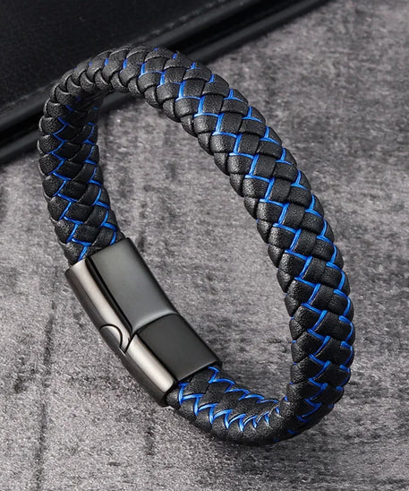 Bracelet cuir homme "CONTINENTAL"