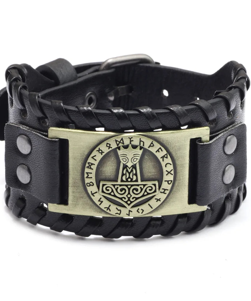 Bracelet cuir homme "RAGNAR"