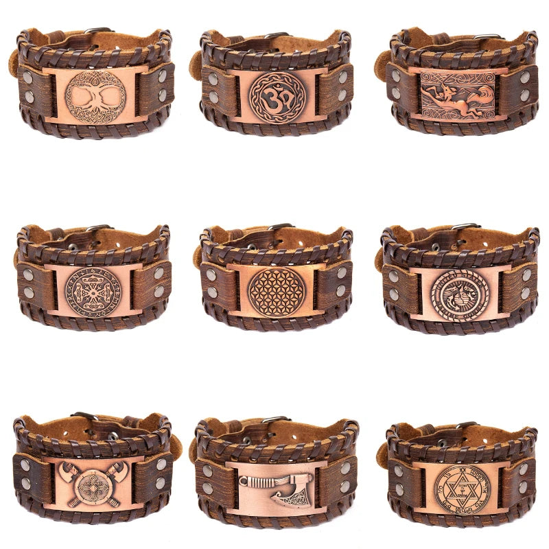 Bracelet cuir homme "RAGNAR"