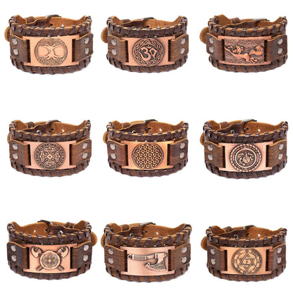 Bracelet cuir homme "RAGNAR"