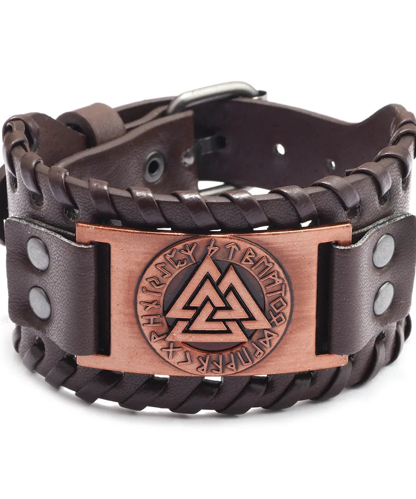 Bracelet cuir homme "RAGNAR"
