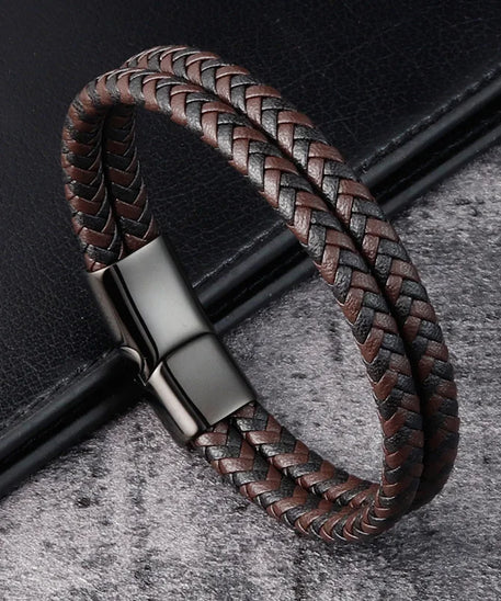 Bracelet cuir homme "CONTINENTAL"