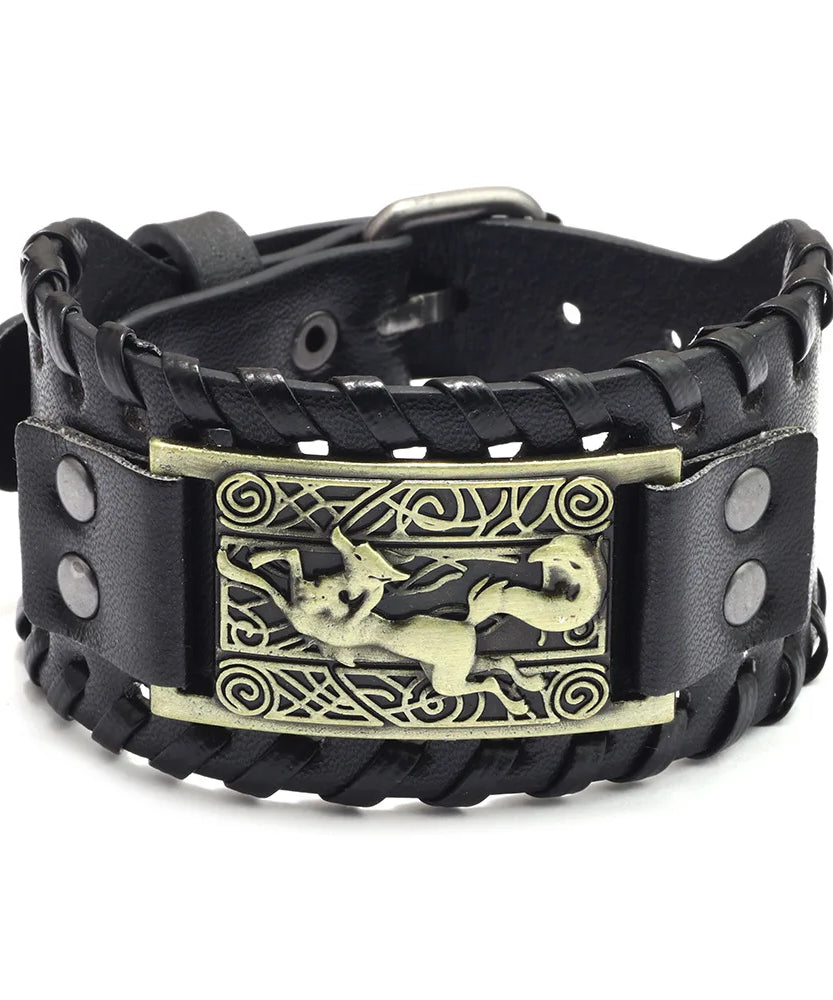 Bracelet cuir homme "RAGNAR"