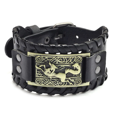 Bracelet cuir homme "RAGNAR"