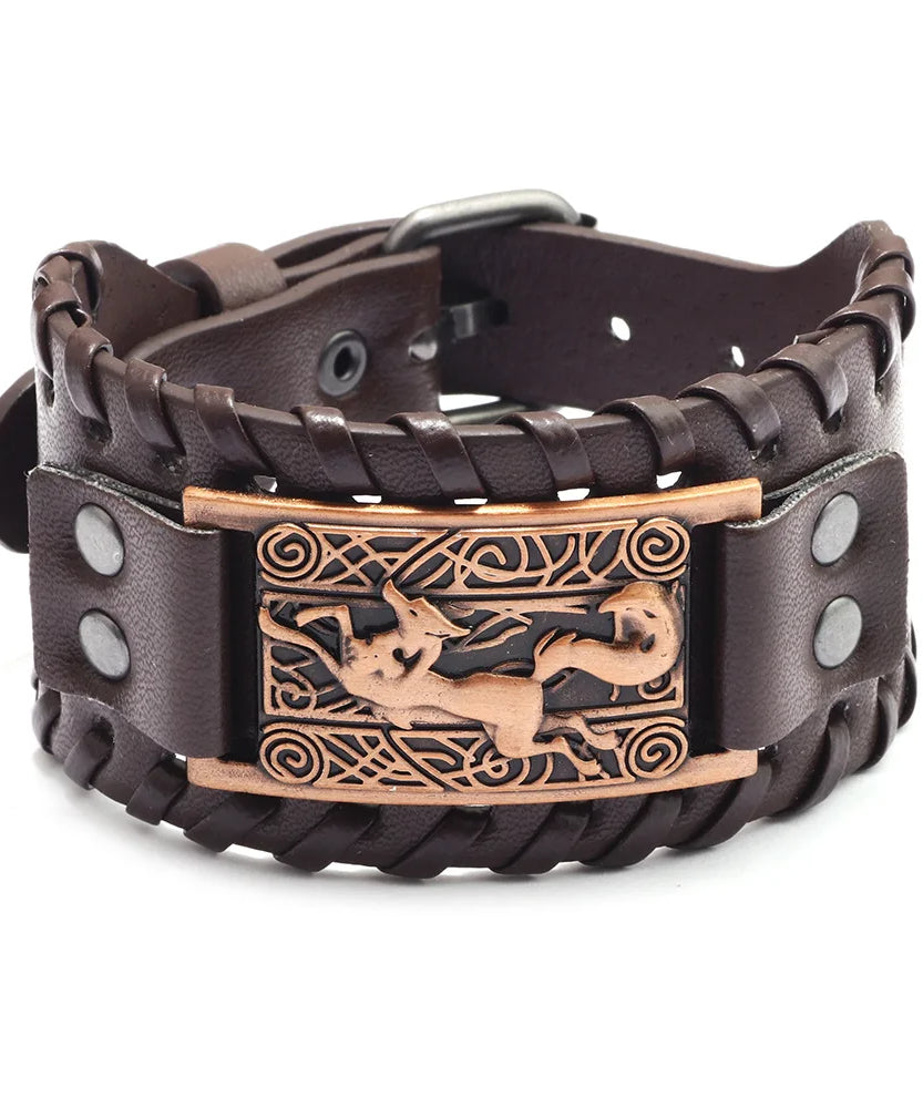 Bracelet cuir homme "RAGNAR"