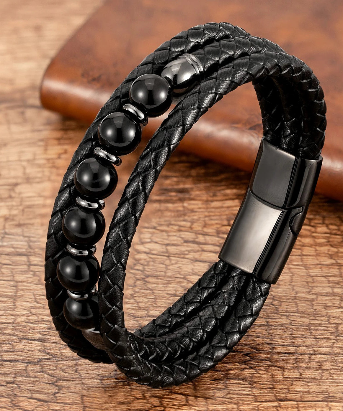 Bracelet cuir homme "TRENDY"