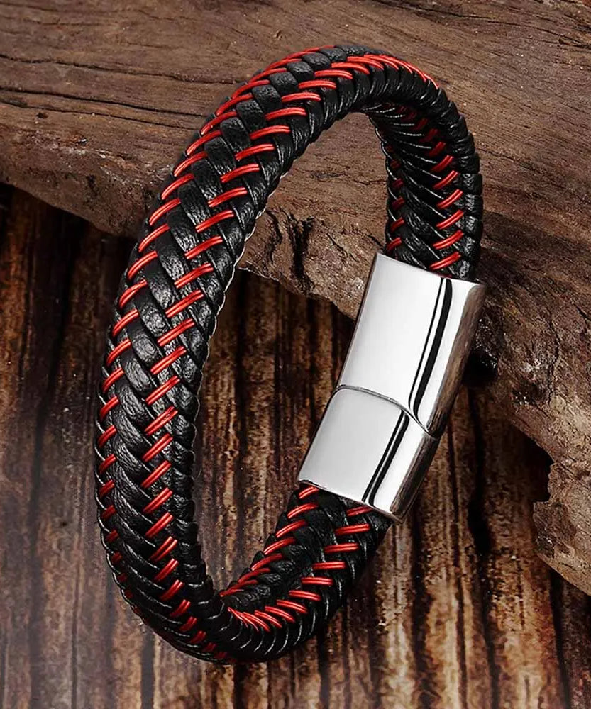 Bracelet cuir homme "CONTINENTAL"