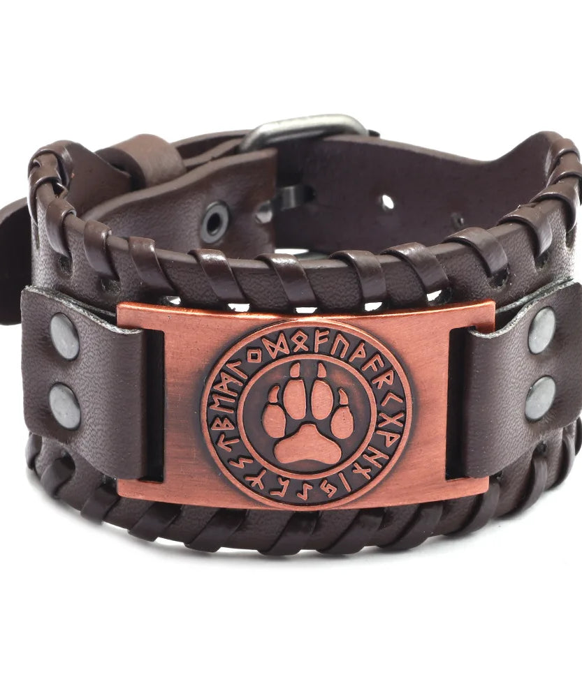 Bracelet cuir homme "RAGNAR"