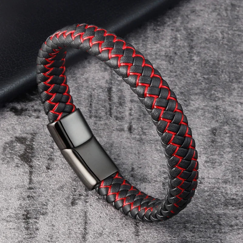 Bracelet cuir homme "CONTINENTAL"