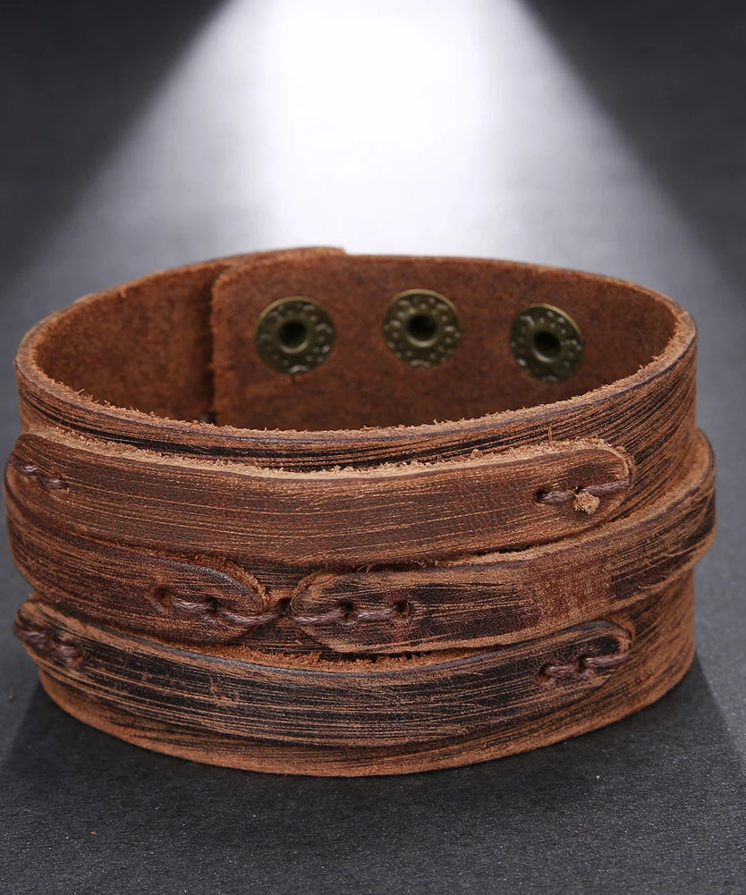Bracelet cuir homme "VINTAGE LEATHER"