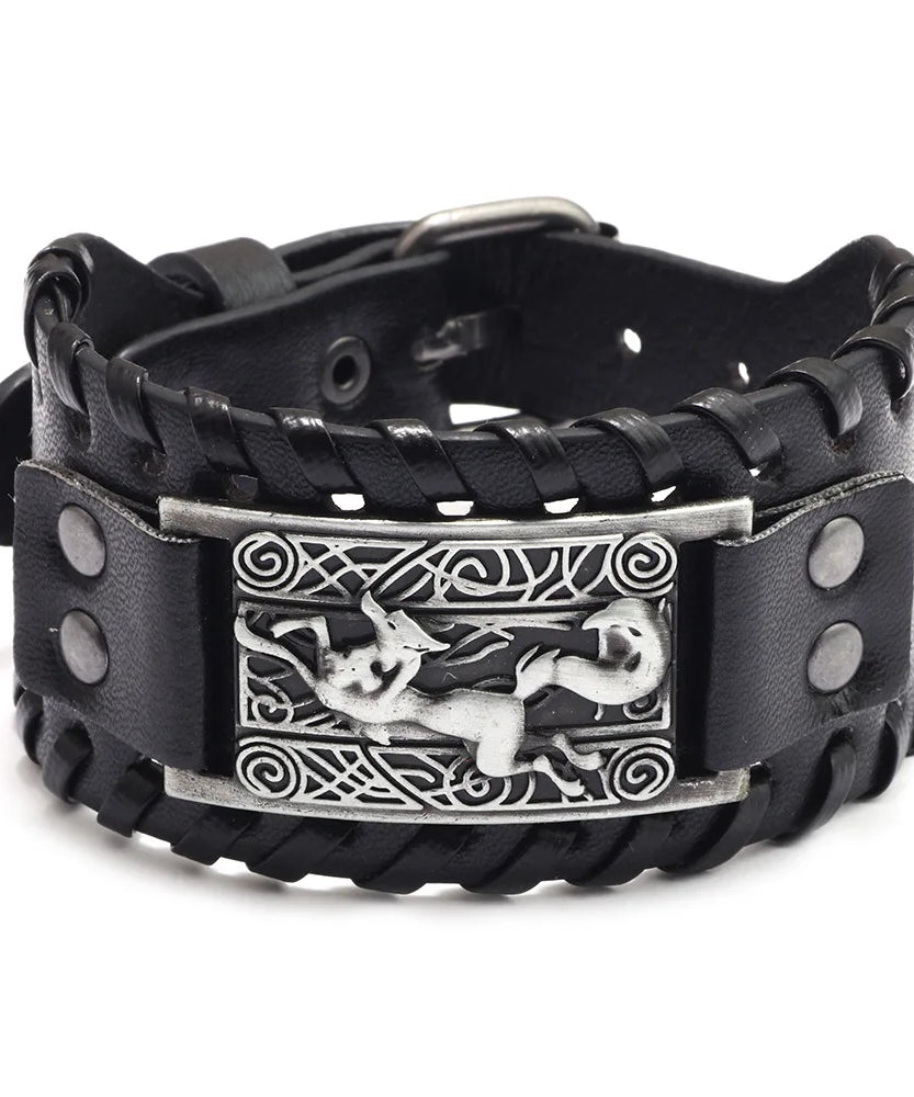 Bracelet cuir homme "RAGNAR"