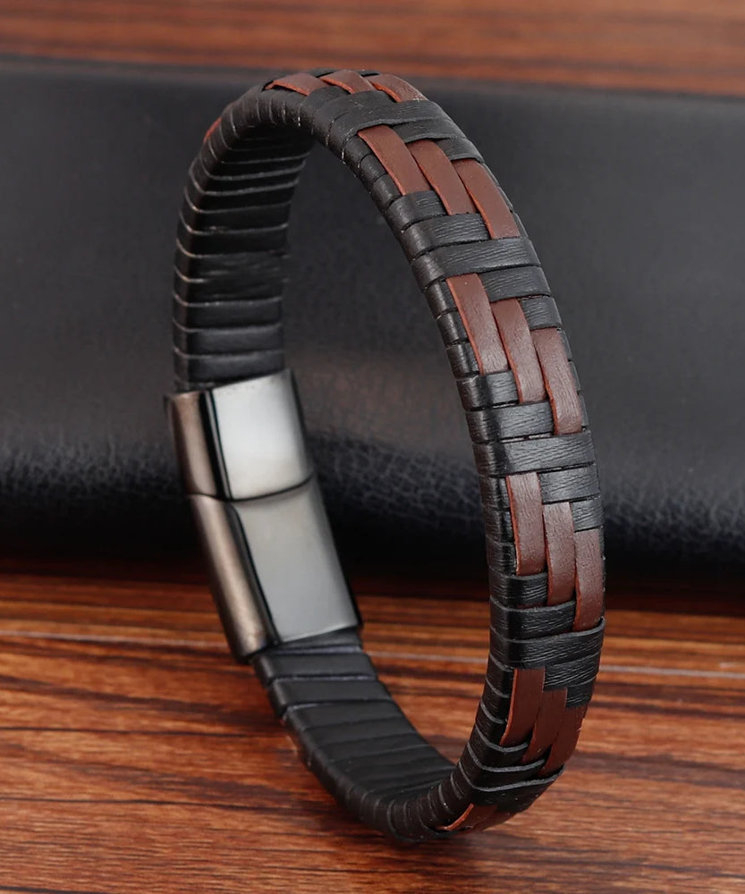 Bracelet cuir homme "CONTINENTAL"