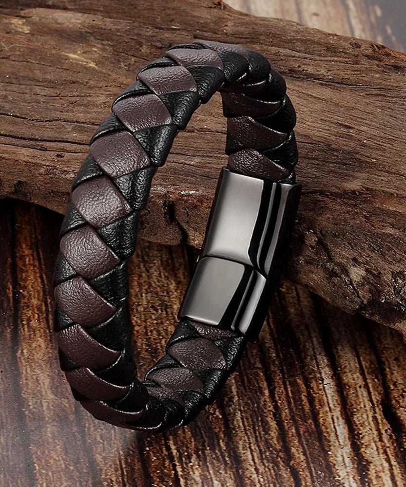 Bracelet cuir homme "CONTINENTAL"