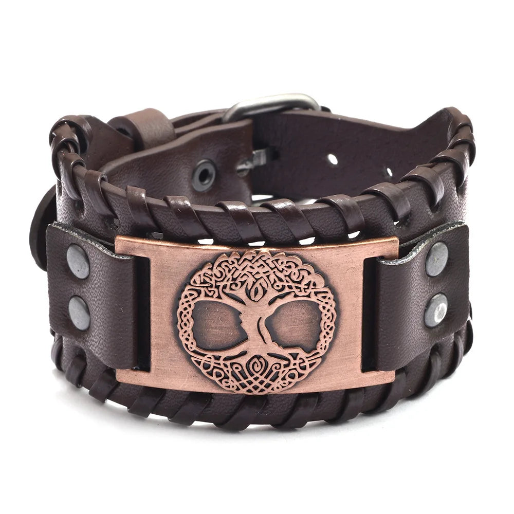 Bracelet cuir homme "RAGNAR"