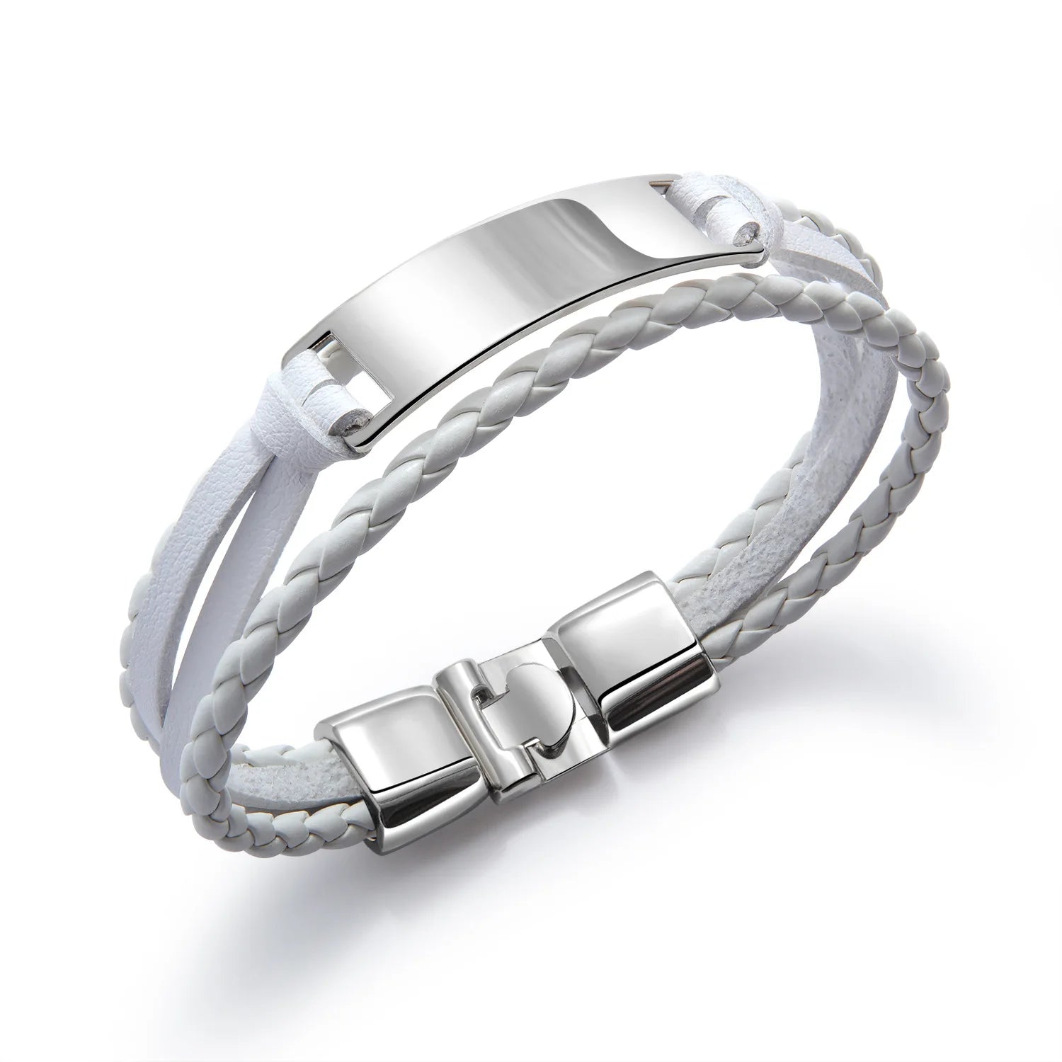 Bracelet en cuir homme "Handmade"