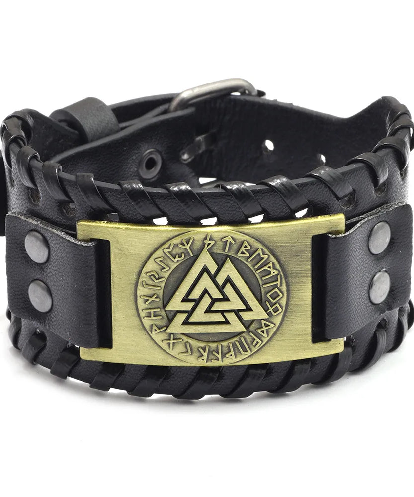 Bracelet cuir homme "RAGNAR"