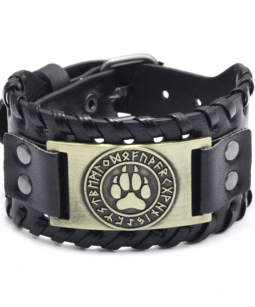 Bracelet cuir homme "RAGNAR"