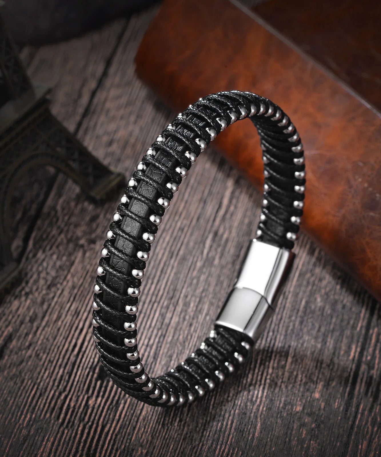 Bracelet cuir homme "JAIL STEEL"